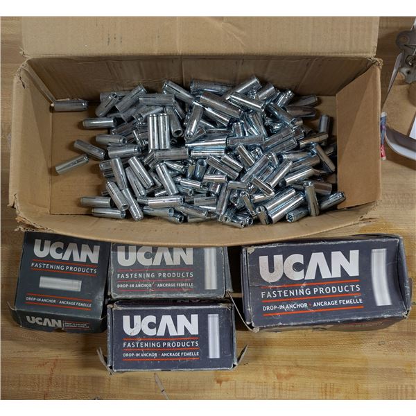 Box of misc. Power Fasteners Steel Dropins