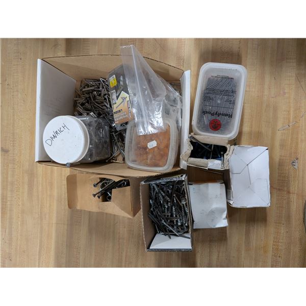 Box of Misc.. Tool Hardware as Shown