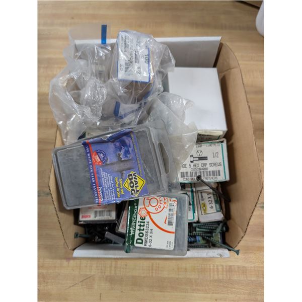 Box of Misc.. Tool Hardware as Shown