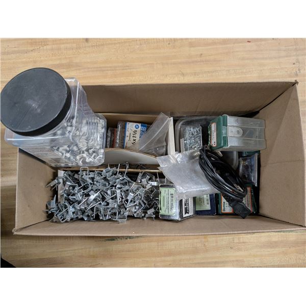 Box of Misc. Tool Hardware as shown