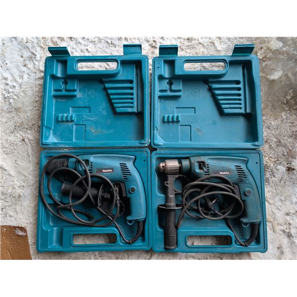 (2) Makita Drills (Not Tested) w/ cases