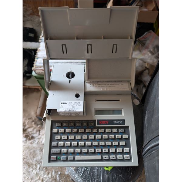 KROY TM650 w/ Cord and Case (not Tested0 Shrink Tube Machine
