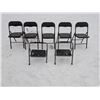 Image 1 : (5) Fold Out metal Chairs w/ Toll Fold out Step Stools Metal