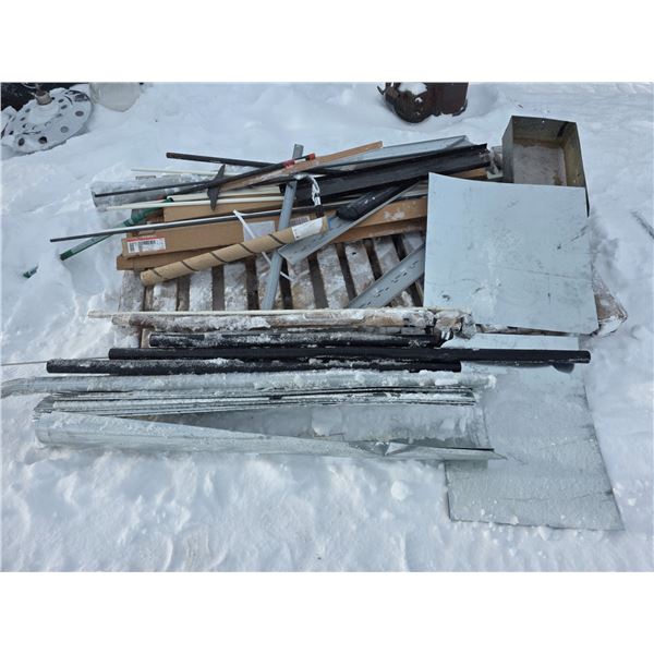 Pallet of duct work and scrap