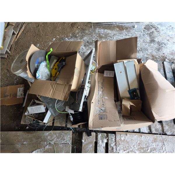 Pallet of electrical components and hardware