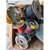 Image 5 : Pallet of wire spools and racks to store them- might not be complete