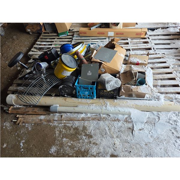 Pallet of electrical components and hardware