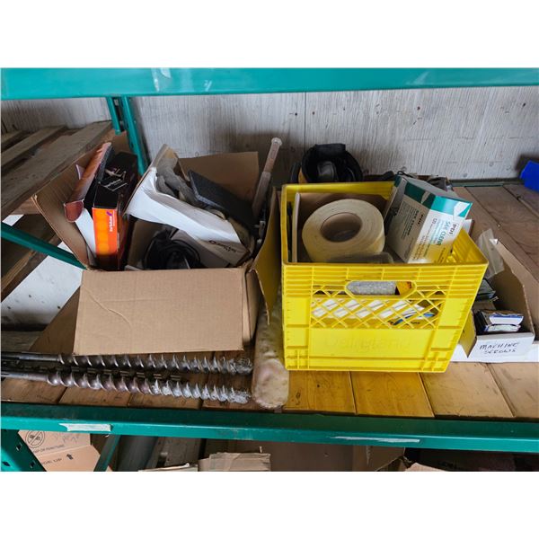 Lot o electrical componants and large drill bits