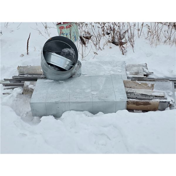 Pallet of duct work