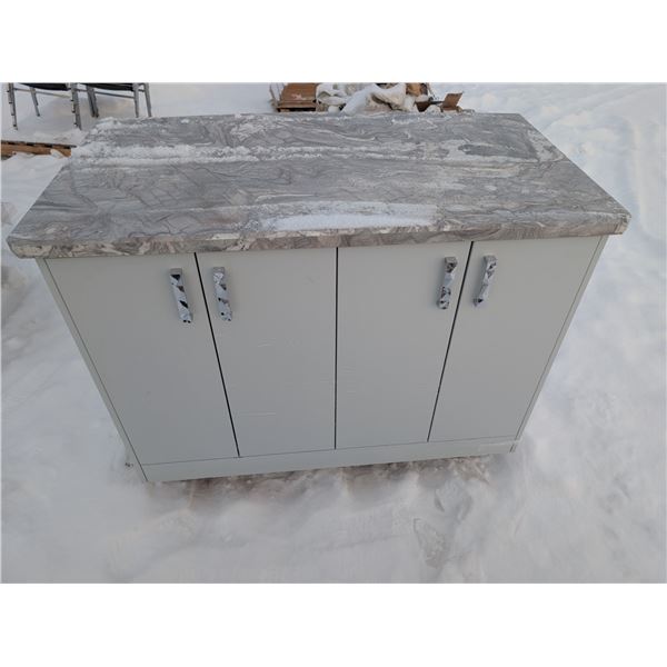 Island Style Table/Counter w/ Storage (55"x30"x36")