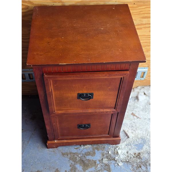 Wood night stand- 19" by 16" by 24"H