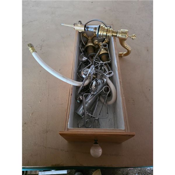 Lot of hardware for faucets