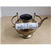 Image 11 : Vintage Hammered Brass Teapot, Brass Ale Pitcher, Pewter Mug