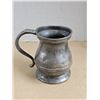 Image 6 : Vintage Hammered Brass Teapot, Brass Ale Pitcher, Pewter Mug