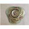 Image 3 : Antique/Vintage Goofus Glass Bowl, Solid Brass Ashtray