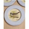Image 2 : Set of (3) Round Framed Bird Prints