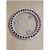 Image 2 : Mosaic Candle Holder and Dish, (2) Round Candles