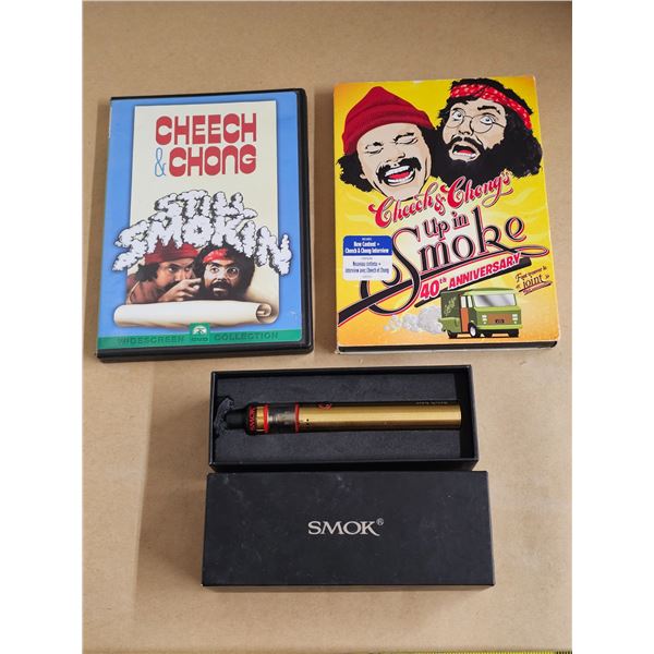 (2) Cheech & Chong DVD’s, Smok Vape Pen (used)