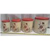 Image 1 : 4 piece tin canasters