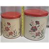 Image 2 : 4 piece tin canasters