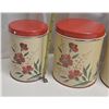 Image 3 : 4 piece tin canasters