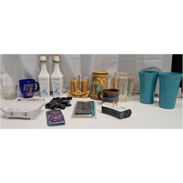 misc cups, hair accessories, CD, phone case