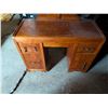 Image 4 : Wood Stand w/ Round Mirror and Drawers (27"x16"x59")