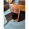 Image 5 : Wood Stand w/ Round Mirror and Drawers (27"x16"x59")