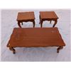 Image 1 : Set of Living Room Tables (1) Coffee Table (16"x21"x46") and (2) End Tables (21"x21"x21")