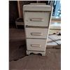 Image 2 : Vintage wood Night Stand w/ Mirror and Drawers (49"x16"x64")