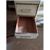 Image 3 : Vintage wood Night Stand w/ Mirror and Drawers (49"x16"x64")