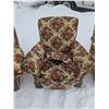 Image 4 : Vintage Floral Designed Chesterfield (67"x31"x40") w/ Arm Chair(36"x33"), and Rocking Chair (29"x40"
