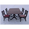 Image 1 : duncanfief table (57"x30"x38") and chairs (harpback chairs)