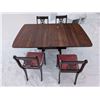 Image 2 : duncanfief table (57"x30"x38") and chairs (harpback chairs)