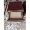 Image 2 : (2) End Table Night stands w/ Drawers And Open Cubby Space (19"x17"x17")