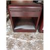 Image 3 : (2) End Table Night stands w/ Drawers And Open Cubby Space (19"x17"x17")