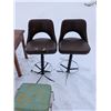 Image 2 : Lot of Chairs, Island Chairs Stool and Wooden Table