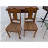 Image 4 : Lot of Chairs, Island Chairs Stool and Wooden Table