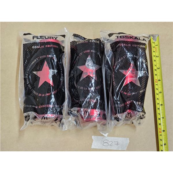 (3) McDonalds 2008 NHL Star Sticks – Goalie Edition
