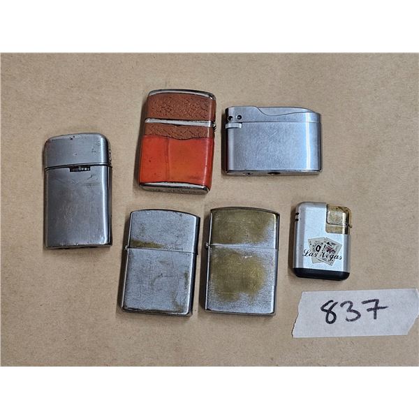 (6) Zippo Style Lighters