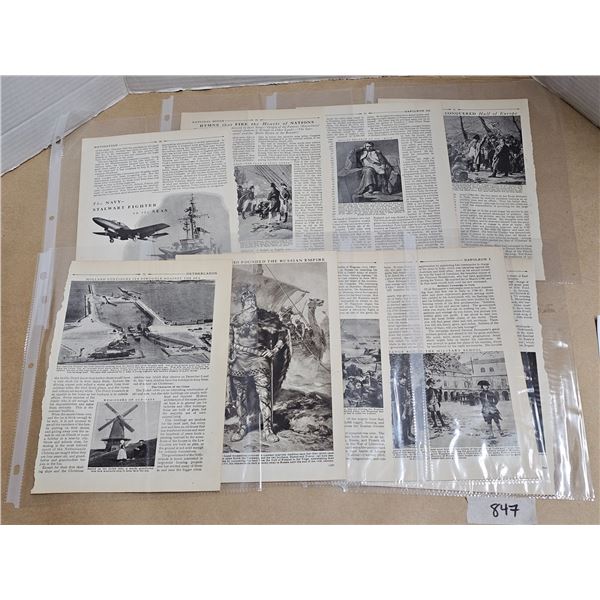 Vintage War Print Set (??) 10+ Pages