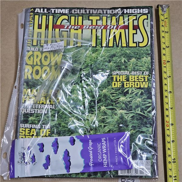 Vintage 1997 High Times Magazine w/ Wraps and Seeds