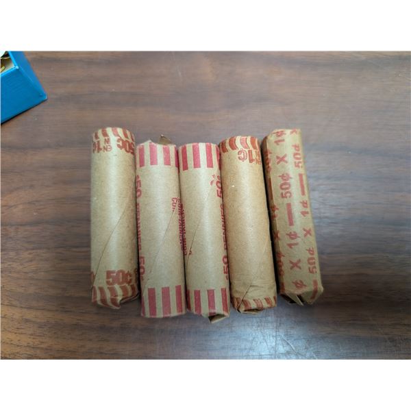 (5) Rolls of Vintage Canadian Pennies (Not All Dates Known)