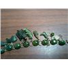 Image 3 : Green/Jade Like Coloured Necklace Piece w/ Multiple Designed Charms w/ case