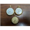 Image 1 : Lot of (3) Pocket Watches  (Not Working) Use for Parts