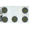 Image 2 : (5) Canadian 2 Dollar Coins 1812 "The War of La Guerre De"