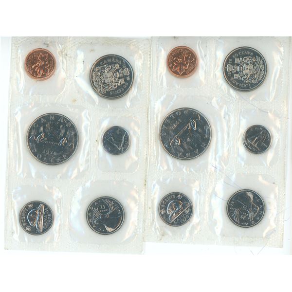 (2) Canadian Royal Mint Coin Sets (Both 1978)