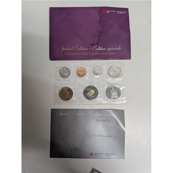 Special edition Uncirculated Set Royal Canadian Mint Coin Set