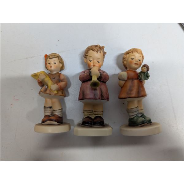 (3) Vintage M.J. Hummel Figurines In Original boxes