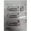 Image 2 : (4) Canadian 1974 Bills All in Sequence Order ECK6900331-334